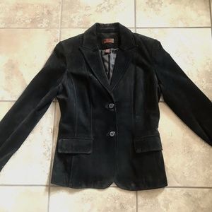 Black suede Danier blazer